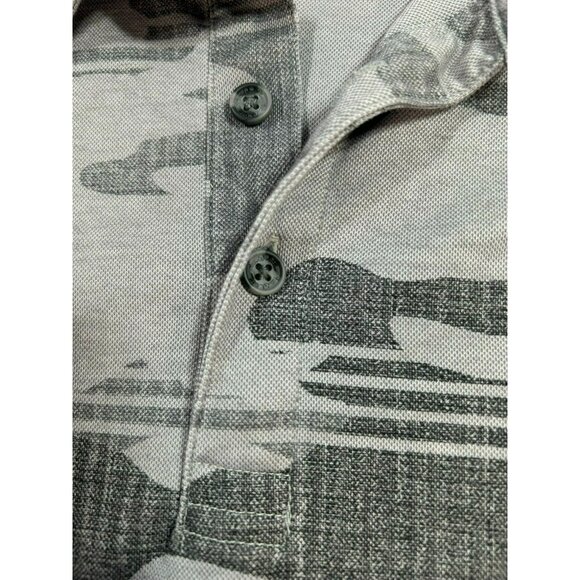 TravisMathew Men's Gray Camouflage Island Polo L Travis Mathew Golf Peru Short S - Picture 6 of 8